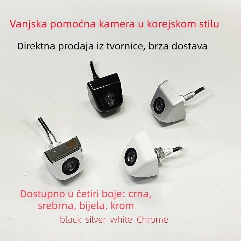 Korejske vanjske kamere za vožnju unatrag, s malim vijčanim nosačem, širokokutna, vodootporna, montirana na vozilo