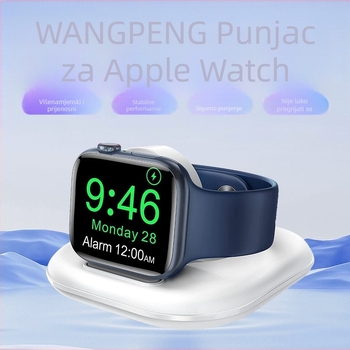 iWpeng stalak za punjenje Apple Watch s PD i magnetskim punjenjem — ukupna snaga 5W, izlazna snaga 2.5W, izlazna struja 0.5A