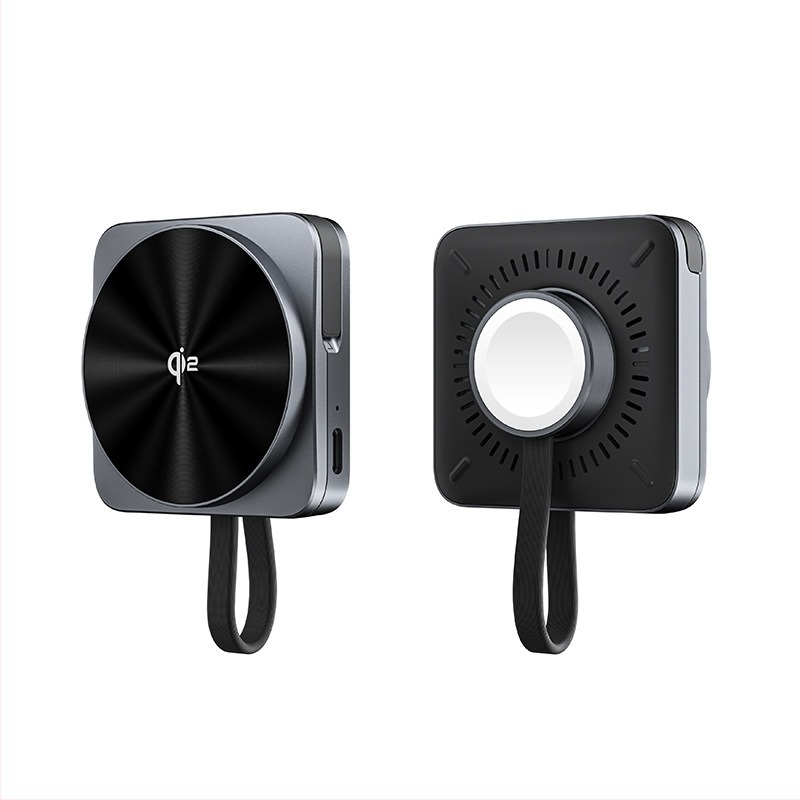 Troj-in-1 stolni bežični punjač s QI2 za Apple Watch, magnetsko punjenje, brzo punjenje, ukupna snaga 22,5W, izlaz 15W/10W/7,5W/5W