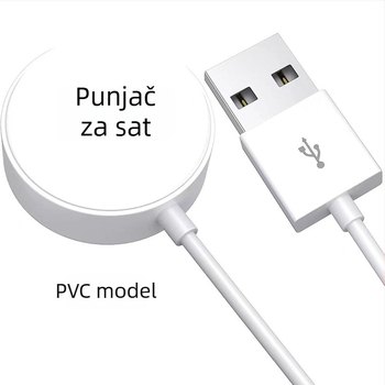 Punjač za Apple iWatch s magnetskim bežičnim brzo punjenjem – kompatibilan s generacijama 1–8, USB-C, 5W, QC2.0