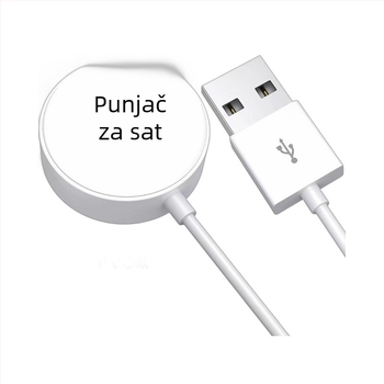 Punjač za Apple iWatch s magnetskim bežičnim brzo punjenjem – kompatibilan s generacijama 1–8, USB-C, 5W, QC2.0
