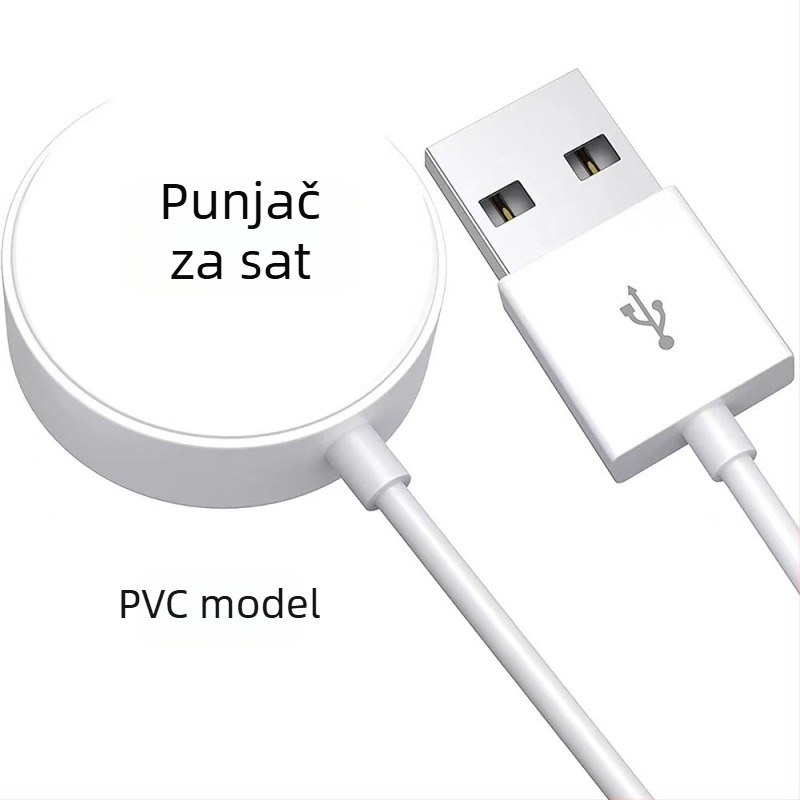 Punjač za Apple iWatch s magnetskim bežičnim brzo punjenjem – kompatibilan s generacijama 1–8, USB-C, 5W, QC2.0