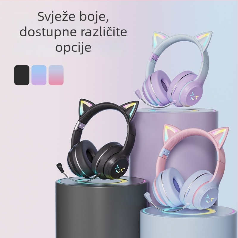 JST-BT035D Bluetooth slušalice za glavu, sklopive, utor za karticu, stereo, Bluetooth 5.3, domet 10 m, >8 h trajanja, IPX4