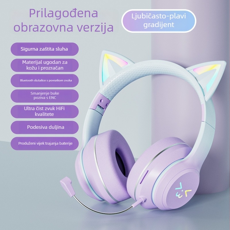JST-BT035D Bluetooth slušalice za glavu, sklopive, utor za karticu, stereo, Bluetooth 5.3, domet 10 m, >8 h trajanja, IPX4