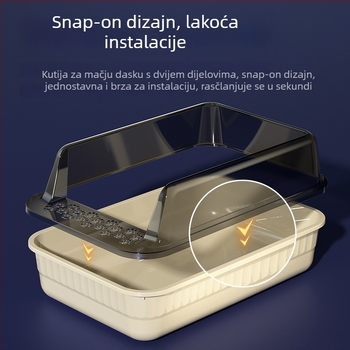 Kutija za mačji pijesak, kvadratnog oblika, otvoreni tip, materijal PP, branda Chimi Pet