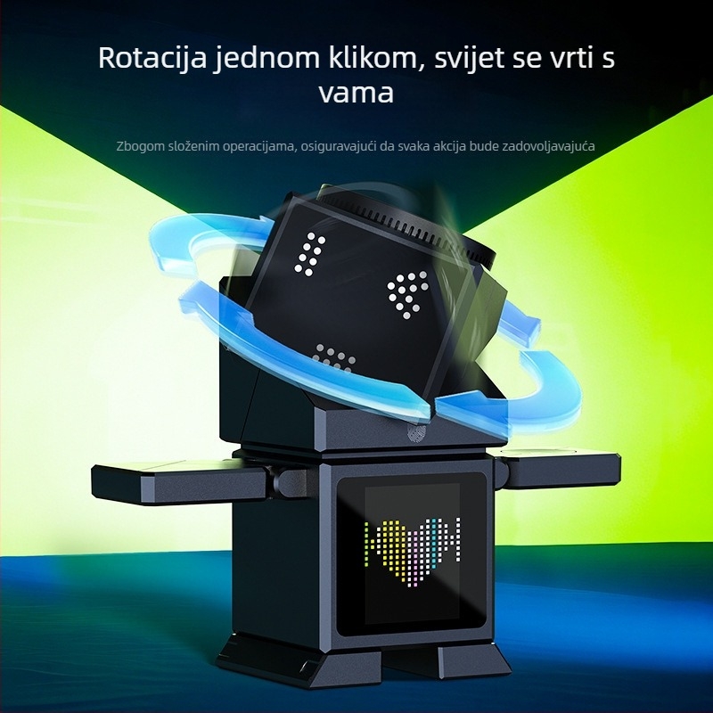 Qi2.2 višenamjenski rotirajući bežični punjač, 25W brzo punjenje, dodirni zaslon, magnetsko punjenje