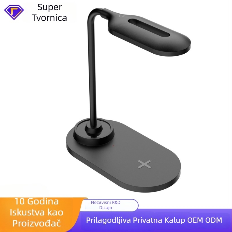 Stolna lampa s bežičnim punjenjem, izlaz 10W, 1.67A, QC2.0, model HT-510