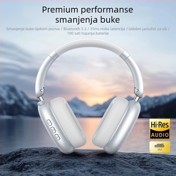 Bežične nad uho slušalice s Bluetoothom i ANC-om, 44 mm zvučnici, impedancija 32 Ω, frekvencijski raspon 20–20000 Hz, ugrađeni mikrofon