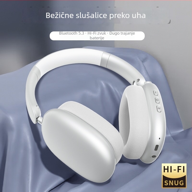 Bežične nad uho slušalice s Bluetoothom i ANC-om, 44 mm zvučnici, impedancija 32 Ω, frekvencijski raspon 20–20000 Hz, ugrađeni mikrofon