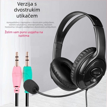 Slušalice za nošenje na glavi, 3,5 mm žični priključak, OEM obrada, mogućnost prilagodbe logotipa