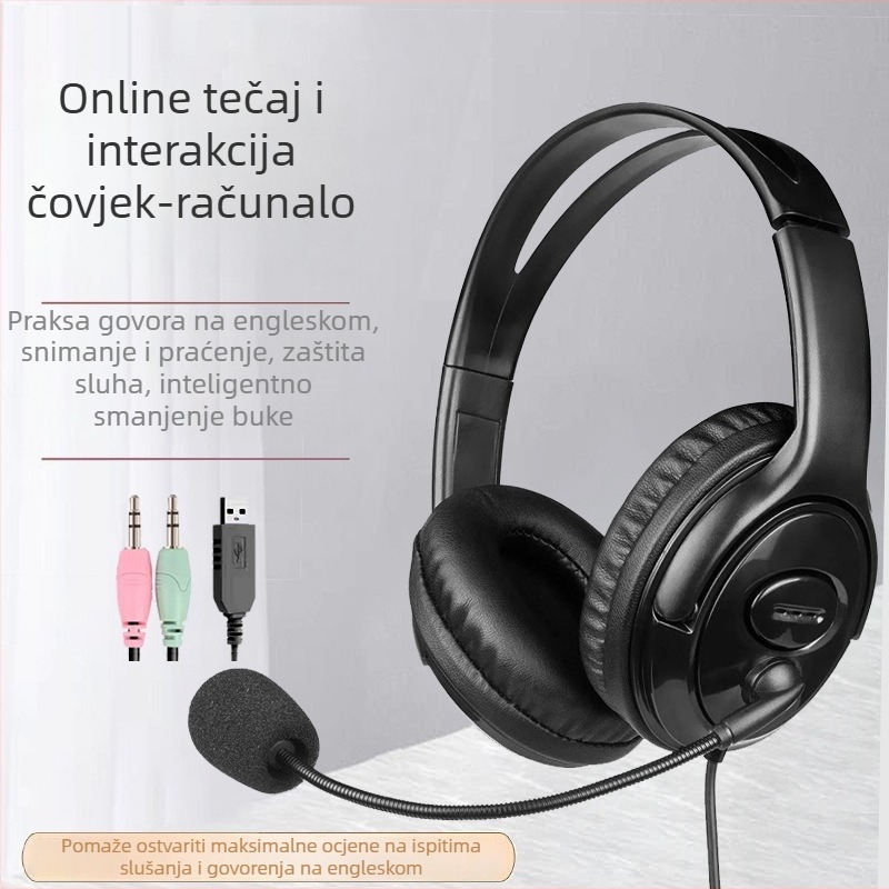 Slušalice za nošenje na glavi, 3,5 mm žični priključak, OEM obrada, mogućnost prilagodbe logotipa