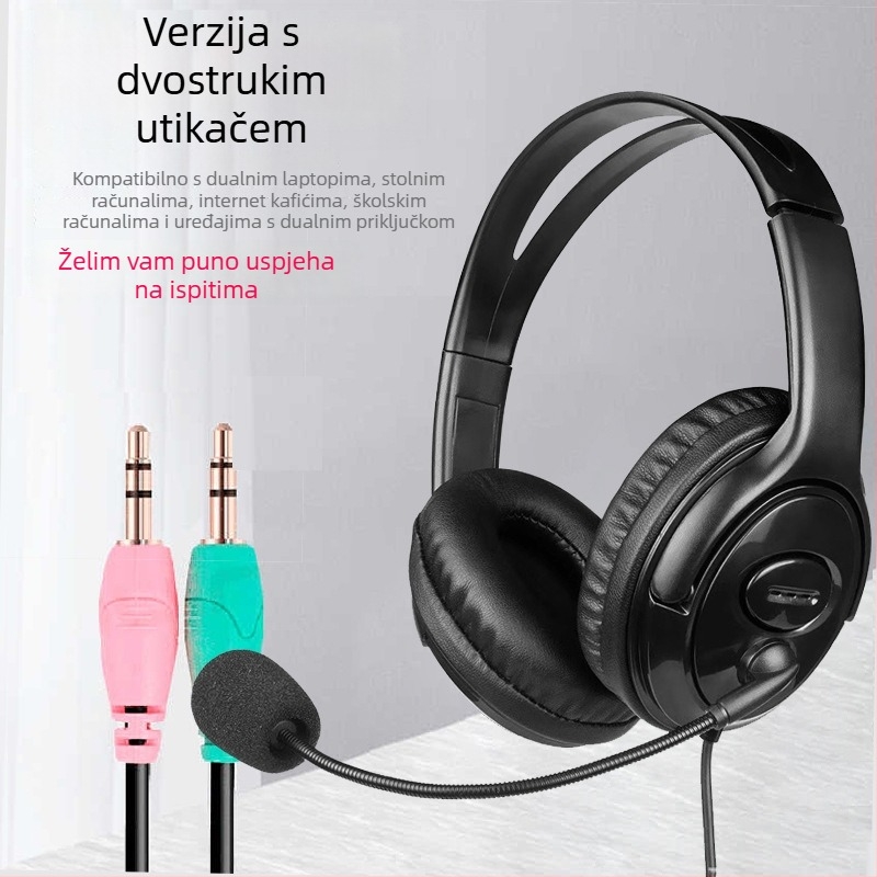 Slušalice za nošenje na glavi, 3,5 mm žični priključak, OEM obrada, mogućnost prilagodbe logotipa