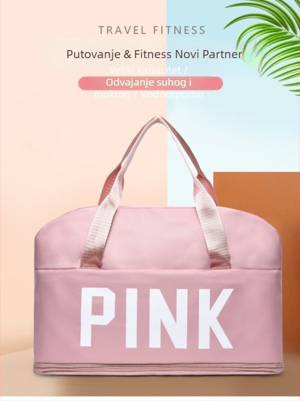 Fitness i putna torba s odjeljivanjem suhih i mokrih dijelova, unisex, kapacitet 20–35 L, Oxford materijal, stil rekreacijskog putovanja (20–35 L; Oxford materijal; odjeljivanje suhih i mokrih dijelova; Unisex; stil rekreacijskog putovanja)