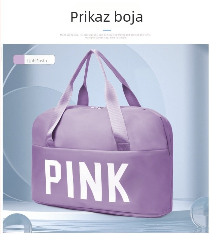 Fitness i putna torba s odjeljivanjem suhih i mokrih dijelova, unisex, kapacitet 20–35 L, Oxford materijal, stil rekreacijskog putovanja (20–35 L; Oxford materijal; odjeljivanje suhih i mokrih dijelova; Unisex; stil rekreacijskog putovanja)