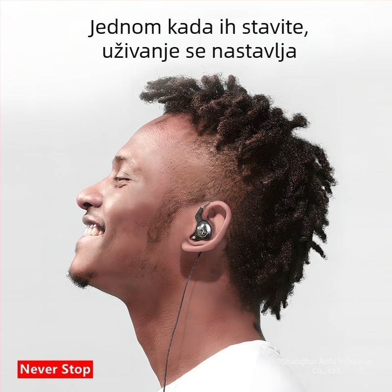 Žične slušalice za nadzor zvuka za streamere, posvećeni ušni monitor uz računarsku zvučnu karticu, 3,5 mm, 20–20000 Hz, 16 Ω