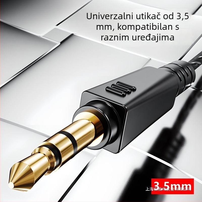 Žične slušalice za nadzor zvuka za streamere, posvećeni ušni monitor uz računarsku zvučnu karticu, 3,5 mm, 20–20000 Hz, 16 Ω