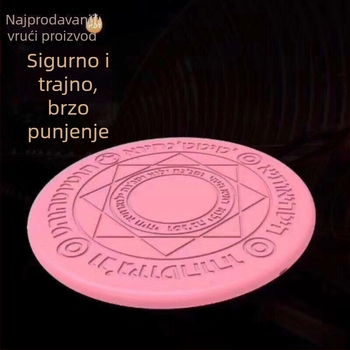 10W bežični punjač PD brzo punjenje, kružni disk, CE/FCC/RoHS, prilagodljiv