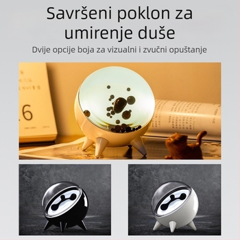 Cute degree Minimalistička okrugla stolna lampa s akrilnim sjenilom, USB napajanje, 5V, prekidač na tipku