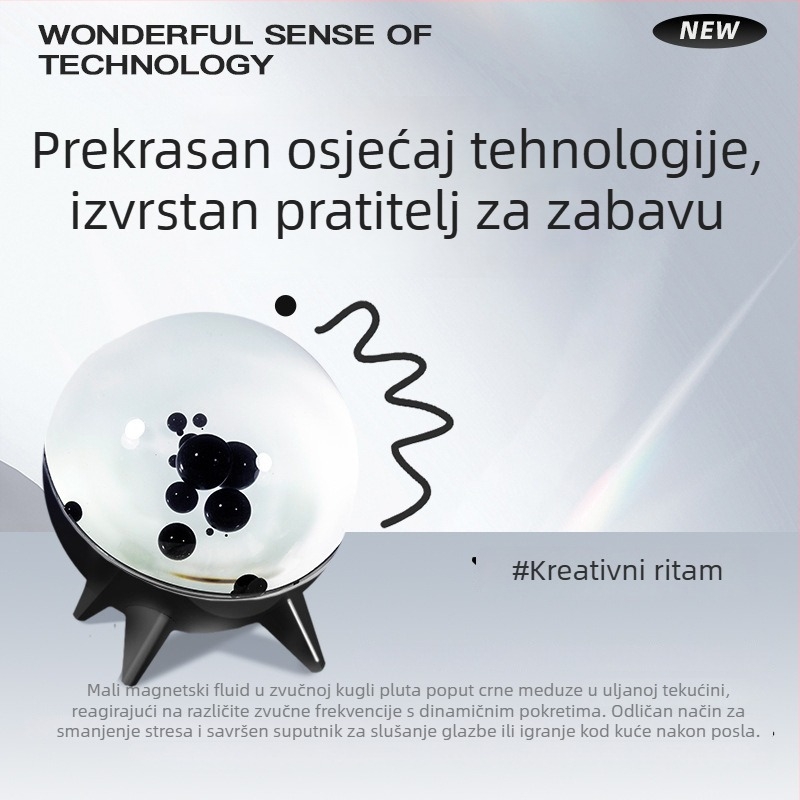 Cute degree Minimalistička okrugla stolna lampa s akrilnim sjenilom, USB napajanje, 5V, prekidač na tipku