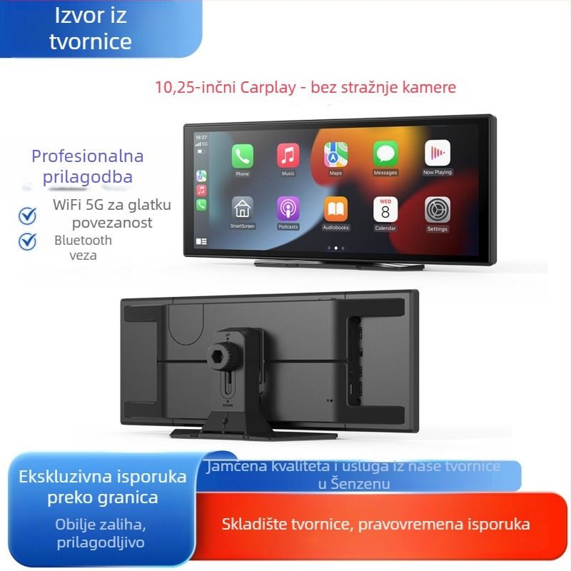 Bežični CarPlay dash cam CP13, 1080p, Android OS, kapacitivni zaslon, univerzalna kompatibilnost
