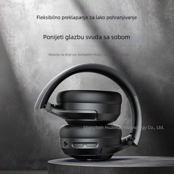 Bežične slušalice s aktivnim otklanjanjem šuma, Bluetooth 5.4, 8 sati baterije, sklopive, prilagodljiv logo