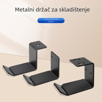 Stalak za slušalice na stol, metalni, HH-009, bez bušenja, univerzalna kompatibilnost