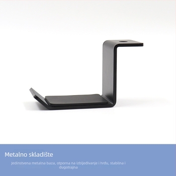 Stalak za slušalice na stol, metalni, HH-009, bez bušenja, univerzalna kompatibilnost