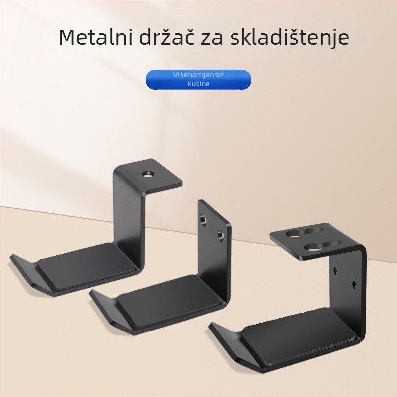 Stalak za slušalice na stol, metalni, HH-009, bez bušenja, univerzalna kompatibilnost