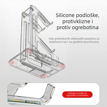 Stalak za prikaz gamepada Switch 2, ABS, dvostruki sloj, 245 g, za 1 kontroler