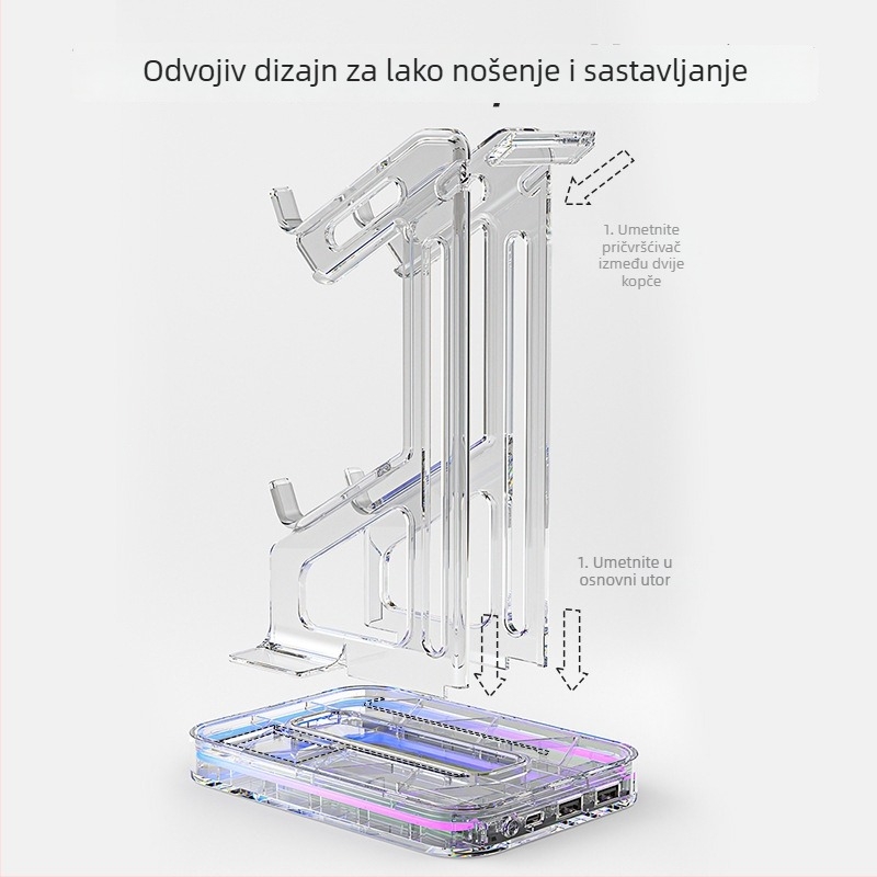 Stalak za prikaz gamepada Switch 2, ABS, dvostruki sloj, 245 g, za 1 kontroler