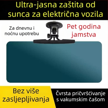 Sun visor za električni tricikl, ugradnja usisnim čašicama, PVC materijal, opća kompatibilnost