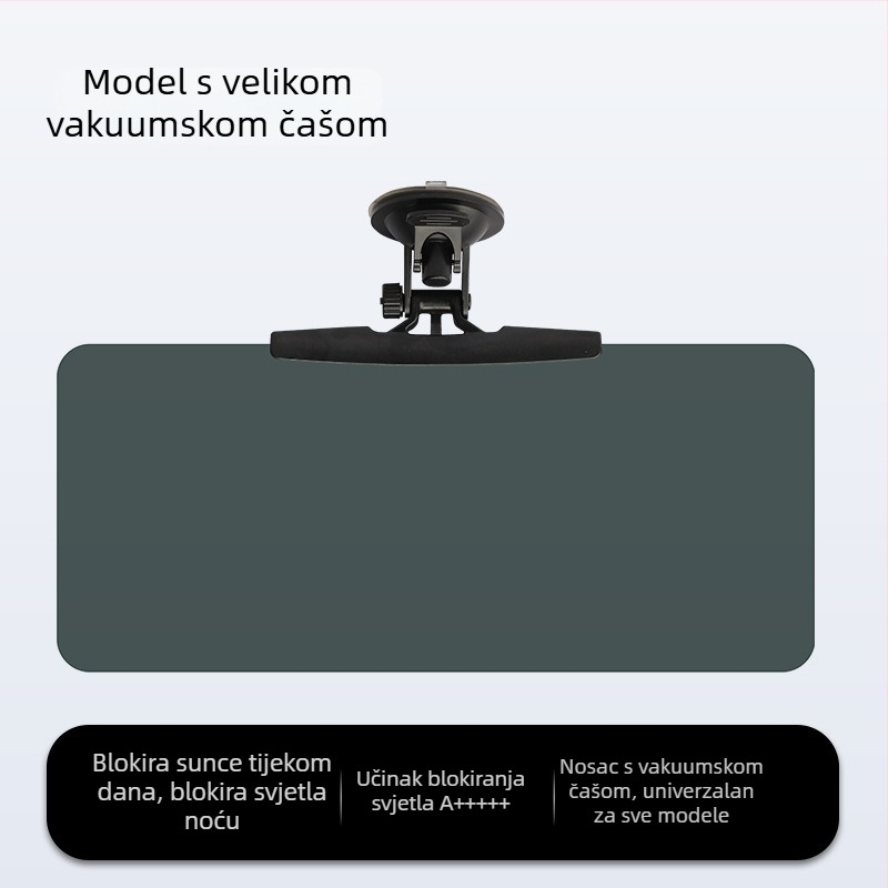 Sun visor za električni tricikl, ugradnja usisnim čašicama, PVC materijal, opća kompatibilnost