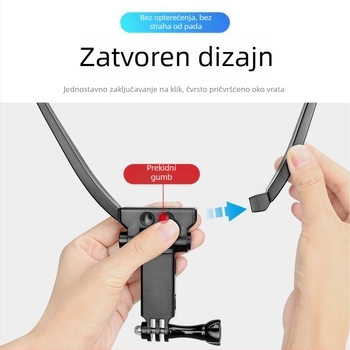 Držač za telefon na vratu za POV snimanje i solo vlog — plastično kućište, IP stil