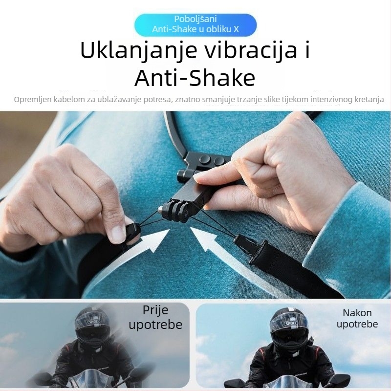 Držač za telefon na vratu za POV snimanje i solo vlog — plastično kućište, IP stil