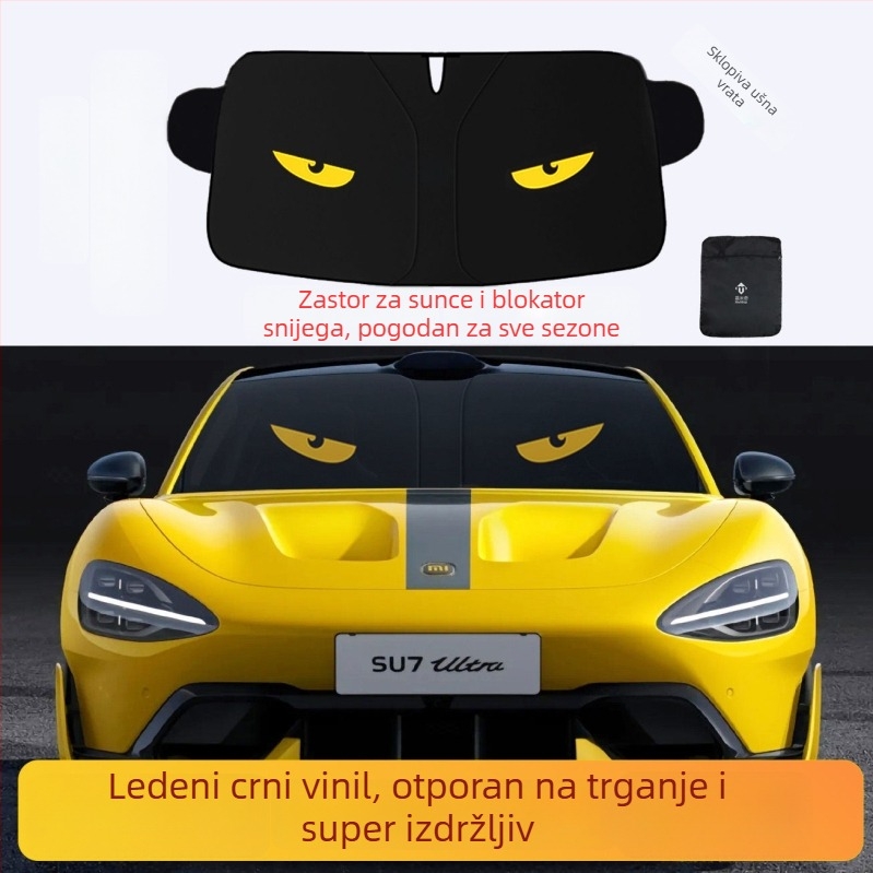 Automobilska sjenilica za prednje staklo, neproziran zavjesa za zaštitu od sunca i topline, aluminijska folija