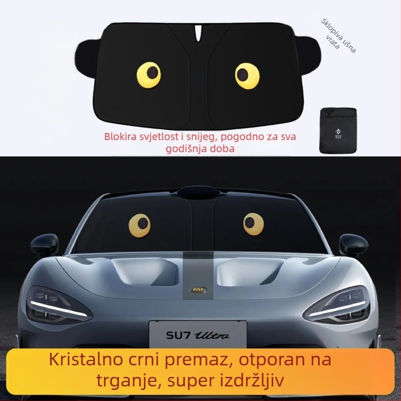 Automobilska sjenilica za prednje staklo, neproziran zavjesa za zaštitu od sunca i topline, aluminijska folija