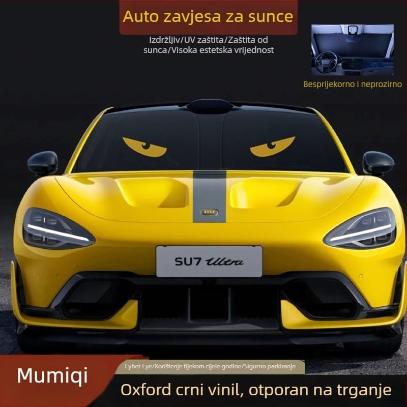 Automobilska sjenilica za prednje staklo, neproziran zavjesa za zaštitu od sunca i topline, aluminijska folija