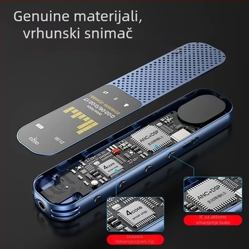 Konferencijski rekordér R3366 – Aktivacija glasa jednim pritiskom, WAV snimanje, 6 sati snimanja, HD zaslon, bez proširive memorije