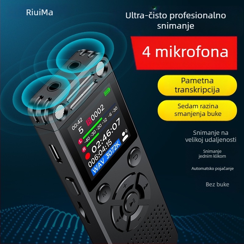 Runman KP600 visokokvalitetno prijenosno diktofon-olovka s dugim stanjem pripravnosti, profesionalno HD smanjenje šuma, boja zaslona, unutarnje snimanje za poslovne sastanke u uredu