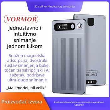 VORMOR M1 snimački olovak s dvostrukim načinom snimanja, MP3 format, domet snimanja do 5 m, trostruki sustav mikrofona (2 usmjerena mikrofona + 1 vibracijski mikrofon), Type-C sučelje