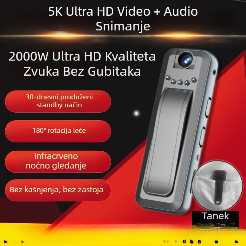 Inteligentna olovka za snimanje zvuka i videa, s izuzetno dugim stanjem pripravnosti, visok kapacitet HD zapisa, za profesionalnu pravnu i policijsku upotrebu