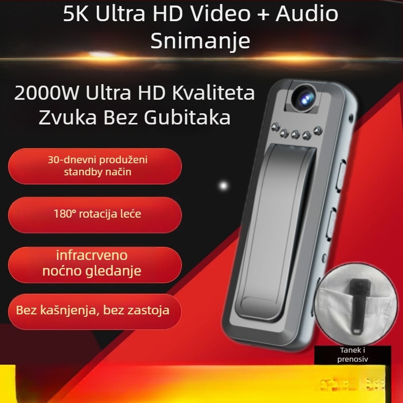 Inteligentna olovka za snimanje zvuka i videa, s izuzetno dugim stanjem pripravnosti, visok kapacitet HD zapisa, za profesionalnu pravnu i policijsku upotrebu