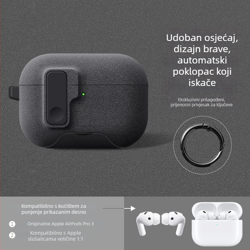 TPU zaštitna futrola za AirPods Pro 3 i AirPods 4 sa preklopnim poklopcem