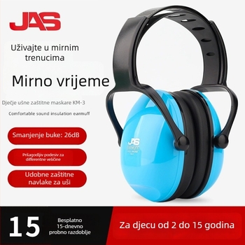 Dječji ušni štitnici s ABS otporno kućište za zvučnu izolaciju