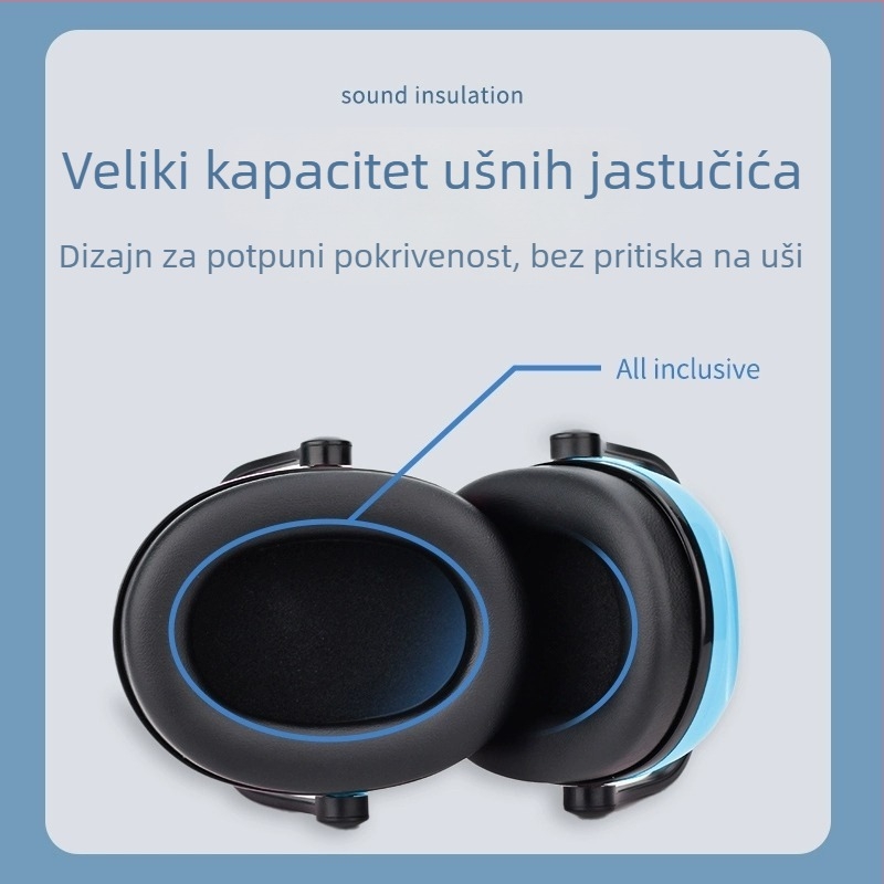 Dječji ušni štitnici s ABS otporno kućište za zvučnu izolaciju