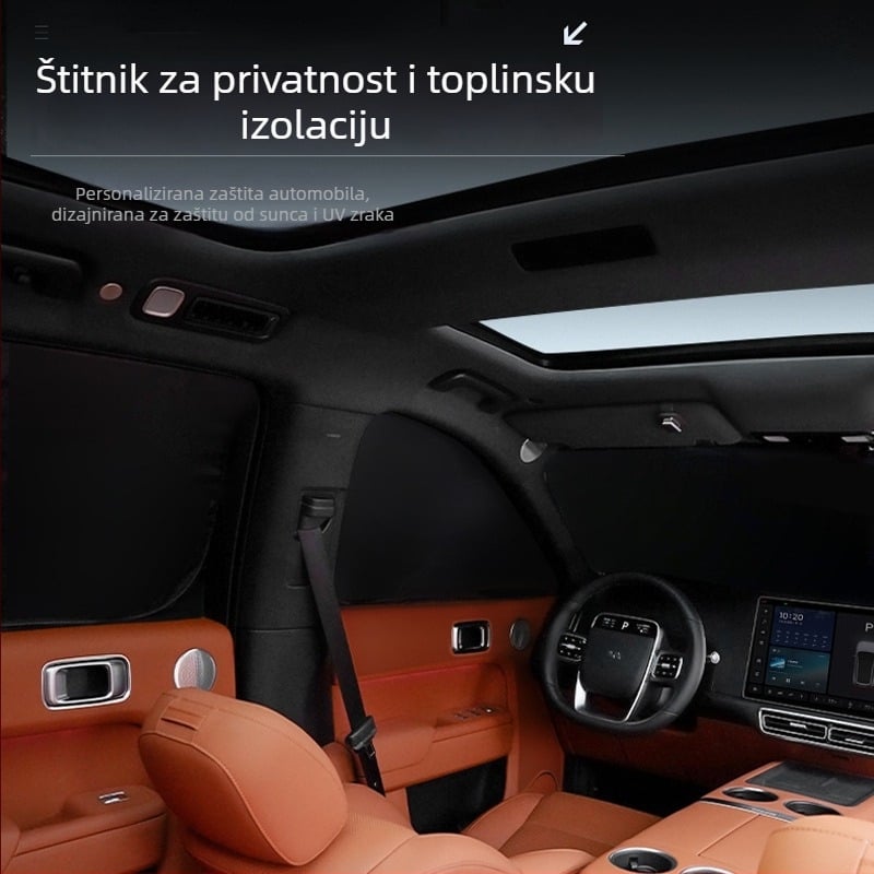 Mrežasta zaštita od sunca za bočne prozore Li Xiang L6/L7/L8/L9/One/Mega, zaštita od sunca, toplinska izolacija, privatnost