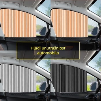 Auto zavjese za prozore — Karo uzorak, Poslovni stil, Univerzalna prilagodba, Za prozore