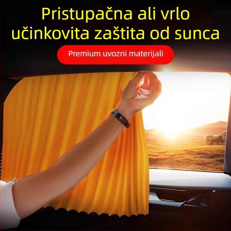 Auto zavjese za prozore — Karo uzorak, Poslovni stil, Univerzalna prilagodba, Za prozore