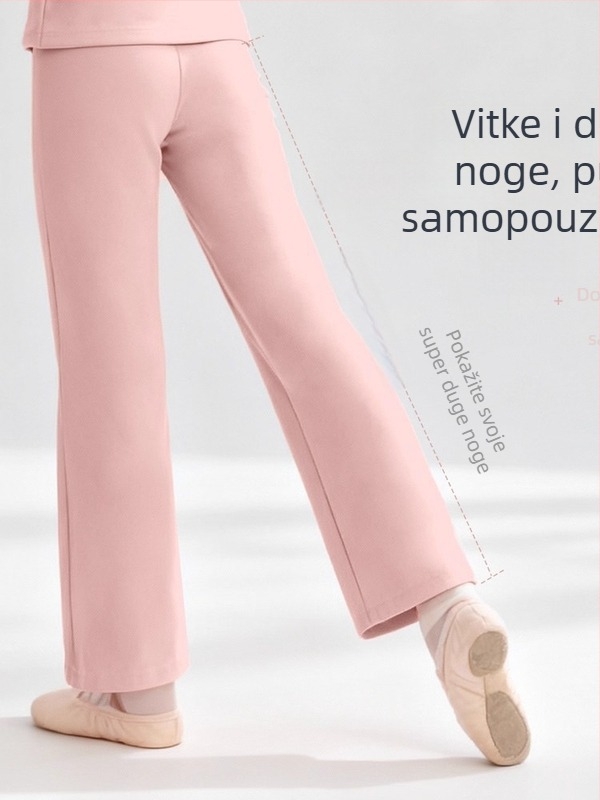 Dječji dvodijeljni set za ples – baletna majica s dugim rukavima i jakna sa zipom