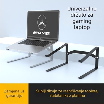 Dvostruki držač za prijenosno računalo, vertikalni gaming nosač, skriveno hlađenje, odvojiva tipkovnica, plastična konstrukcija